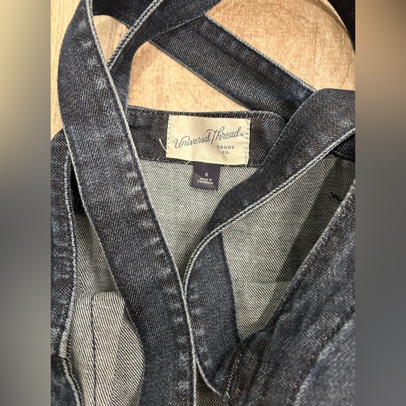 Universal Thread Goods Co. Denim Bib Dress 6- Worn Once - Picture 5 of 6